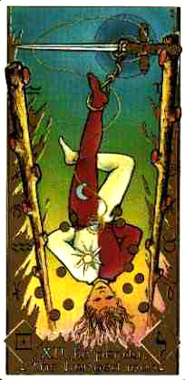 pta12 "width =" 204 "height =" 417 "srcset =" https://www.tirage-tarotdemarseille.com/wp-content/uploads/2015/03/pta12.jpg 204w, https: //www.tirage- tarotdemarseille.com/wp-content/uploads/2015/03/pta12-147x300.jpg 147w "sizes =" (max-width: 204px) 100vw, 204px "></p>
<h2>Hangman’s Card Message</h2>
<p>The Hanged Man makes us understand that knowledge is obtained by <strong>staying still</strong> for hours and hours. By staying that way, we expect to be surprised by the Enlightenment, like the Indian ascetic, the Tibetan, the Sufi. By being still, we are receptive and available <strong>listen</strong>.</p>
<p>The Hanged Man has discovered that the secret to penetrating the essence of things is found in <strong>their overthrow</strong>. What was considered a limitation or a link is now a source of energy, a springboard for a new experience.</p>
<p class=